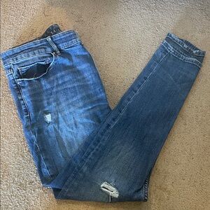 White House black market dark wash skinny jeans women’s